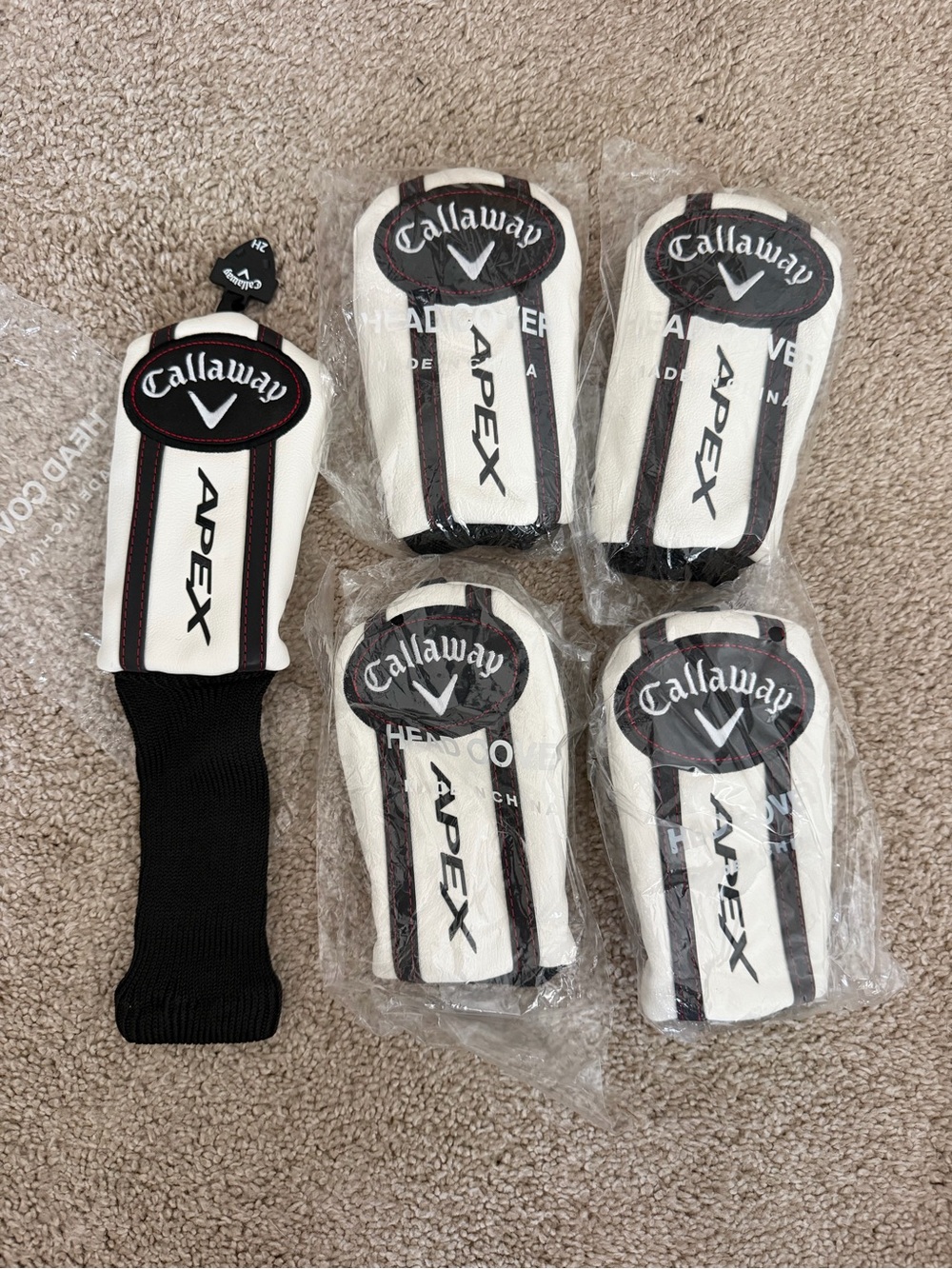 Callaway Apex White and Black Golf Headcover for Hybrids - New!